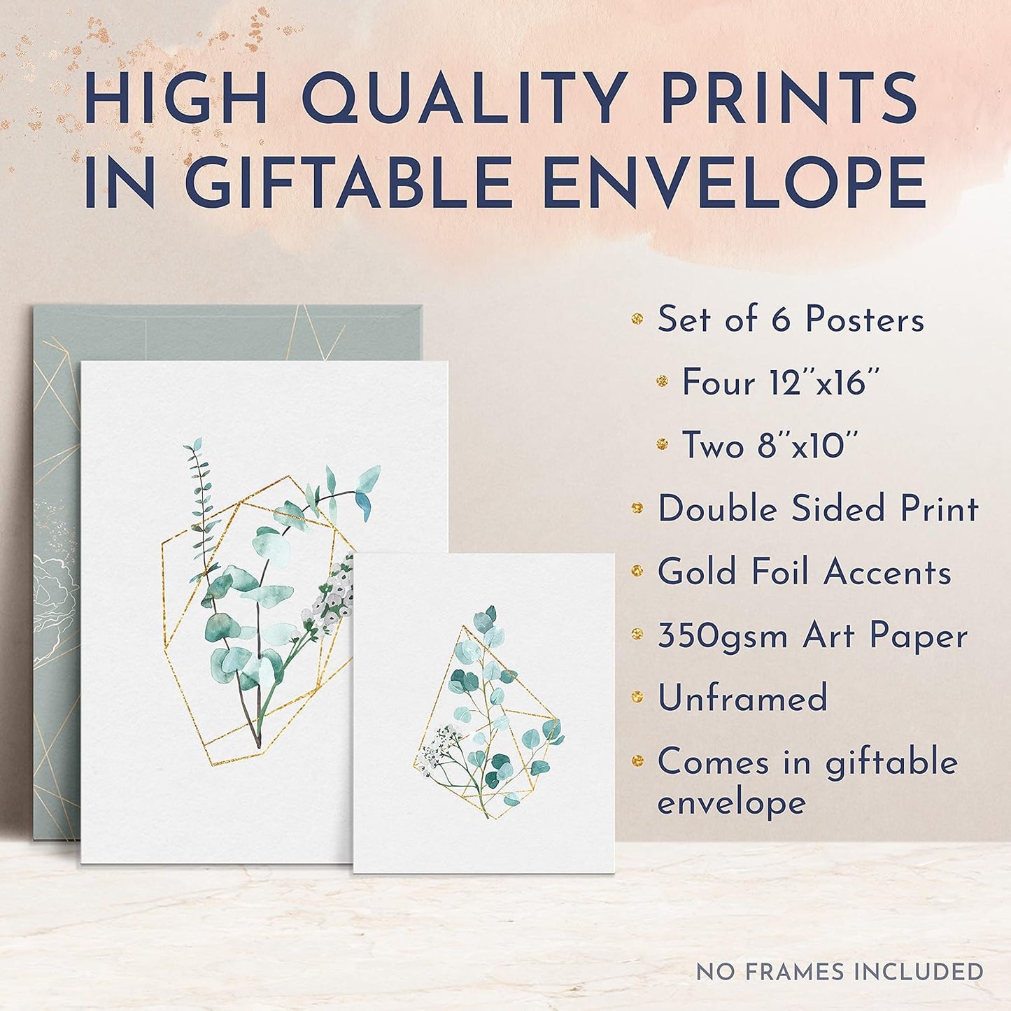 Boho Wall Decor - Set of 6 Boho Prints - Unframed - Boho Wall Art, Minimalist Wall Art, Minimalist Decor, Plant Wall Decor, Botanical Wall Art, Boho Bedroom, Plant Wall Art, Botanical Prints