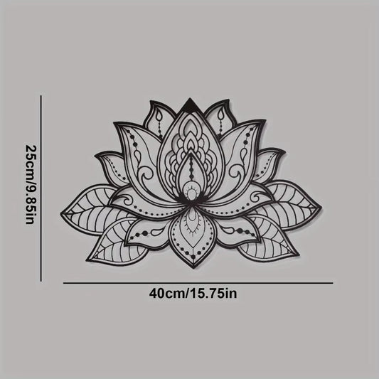Mandala Wall Art, Lotus Flower Mandala Metal Wall Art, Metal Wall Art Spiritual Deco, Wall Decor Metal Wall Hanging，